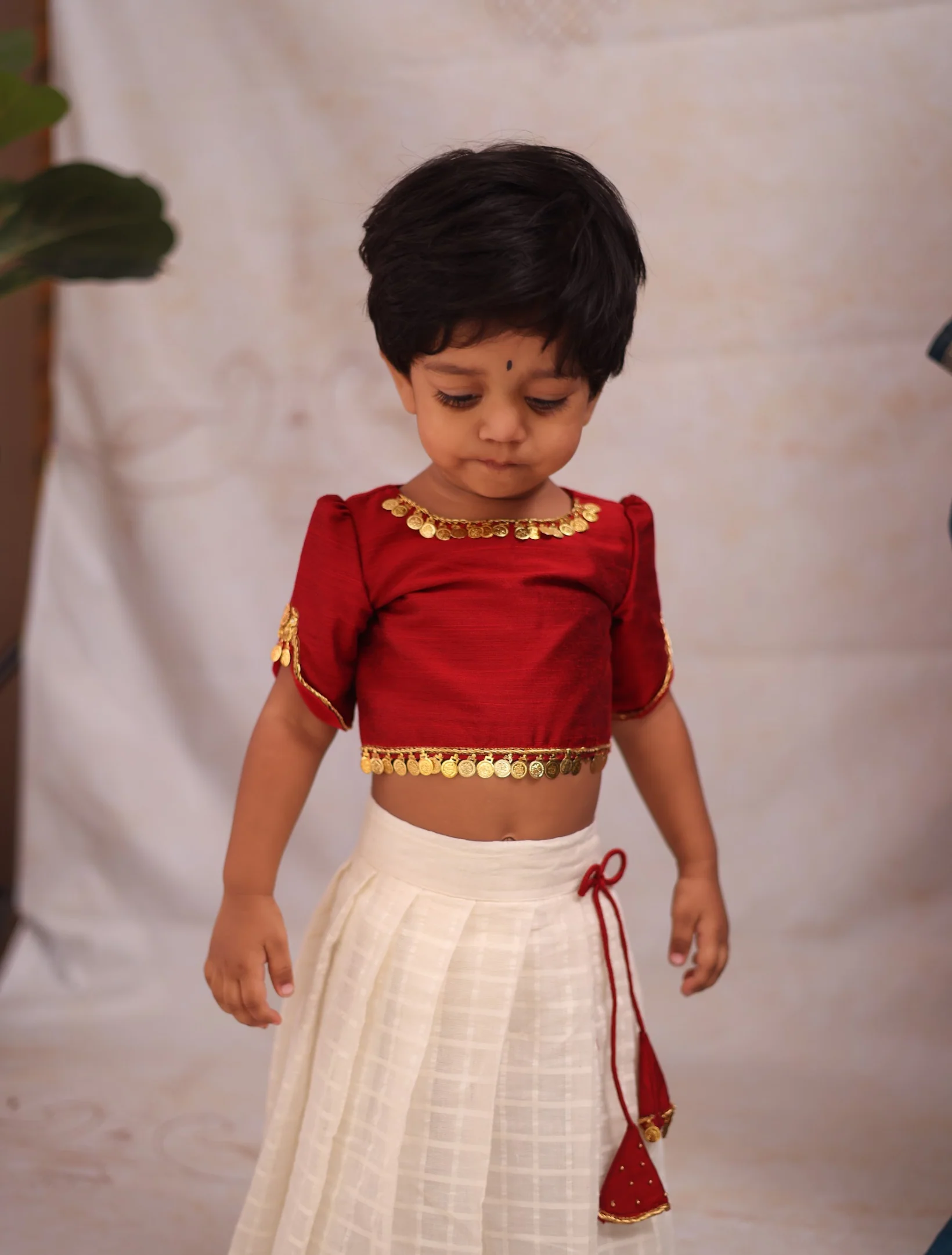 Aabarna Kids Crop Top & Skirt – Festive Ethnic Wear - Image 2