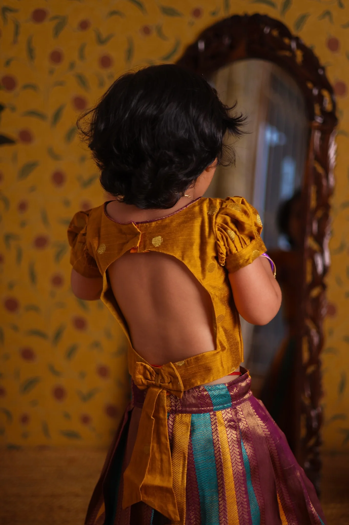 Banarasi Crop top and skirt - Festive Collection Express - Image 3