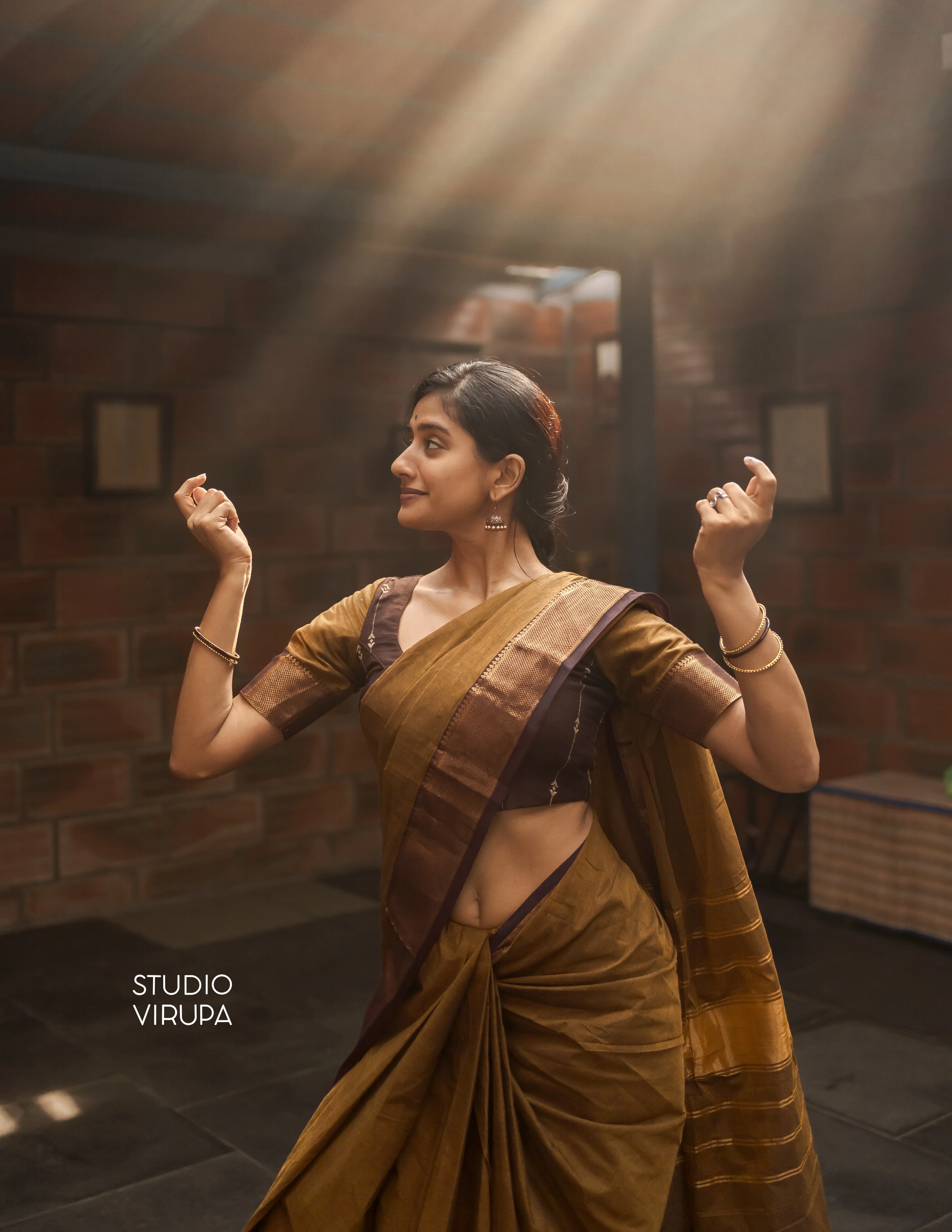 Ashwi~Chettinad Cotton saree - Image 3