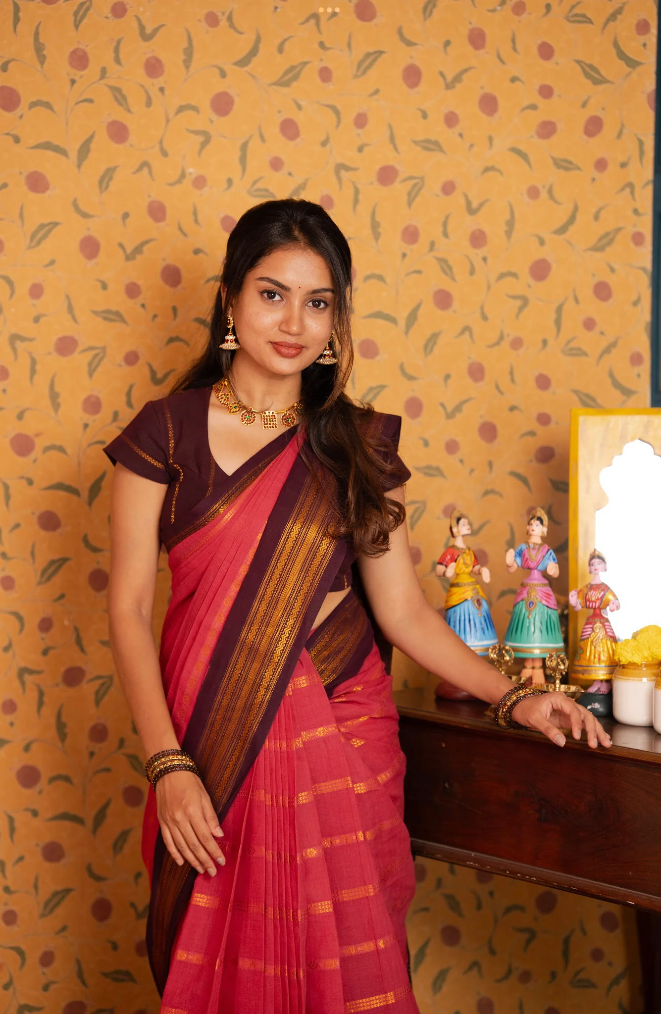 Devaki Sungudi Cotton Saree – Handcrafted Madurai Sungudi Saree in Soft Cotton - Image 2