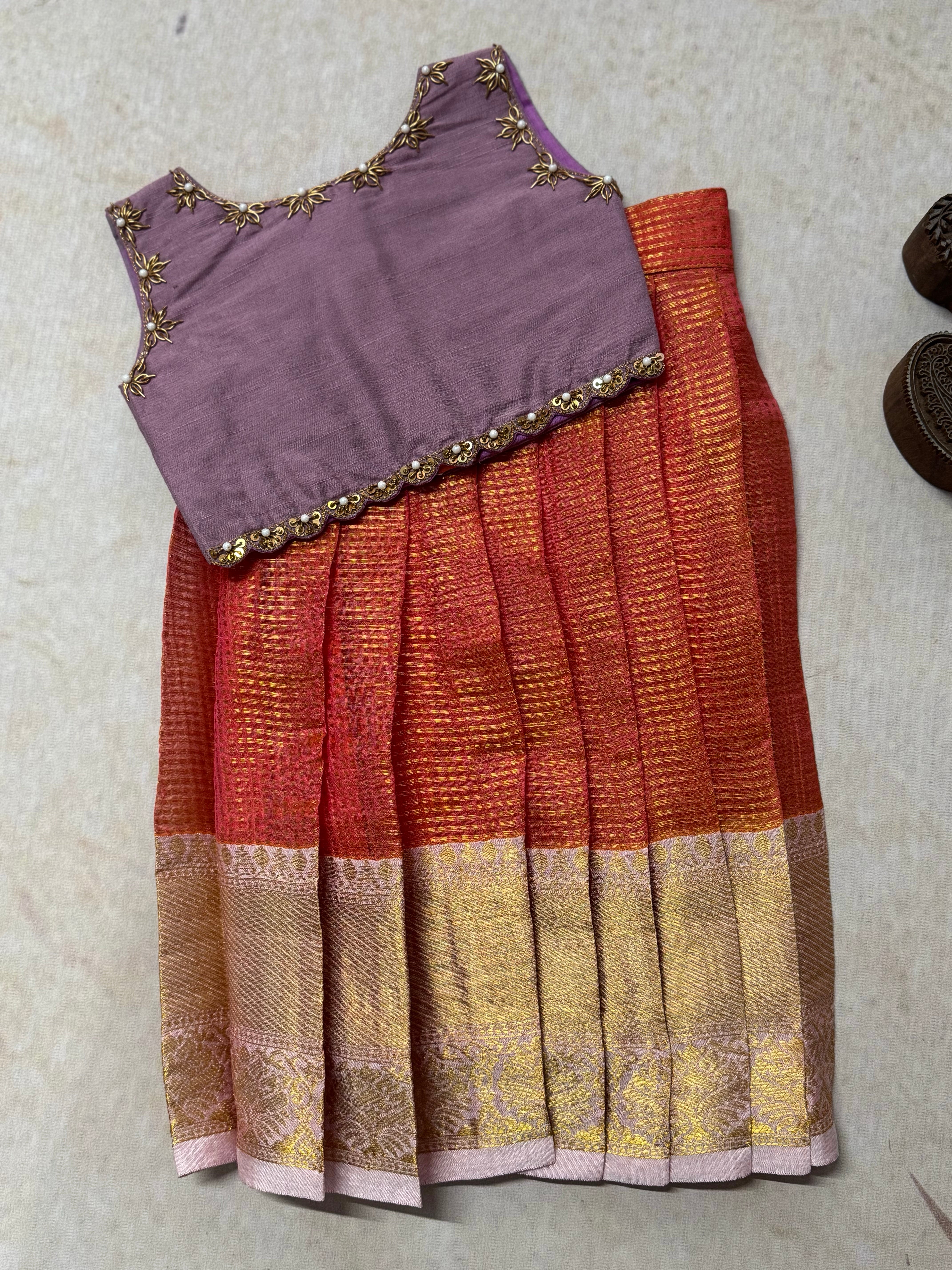 Glass Tissue Crop top and skirt  - Express
