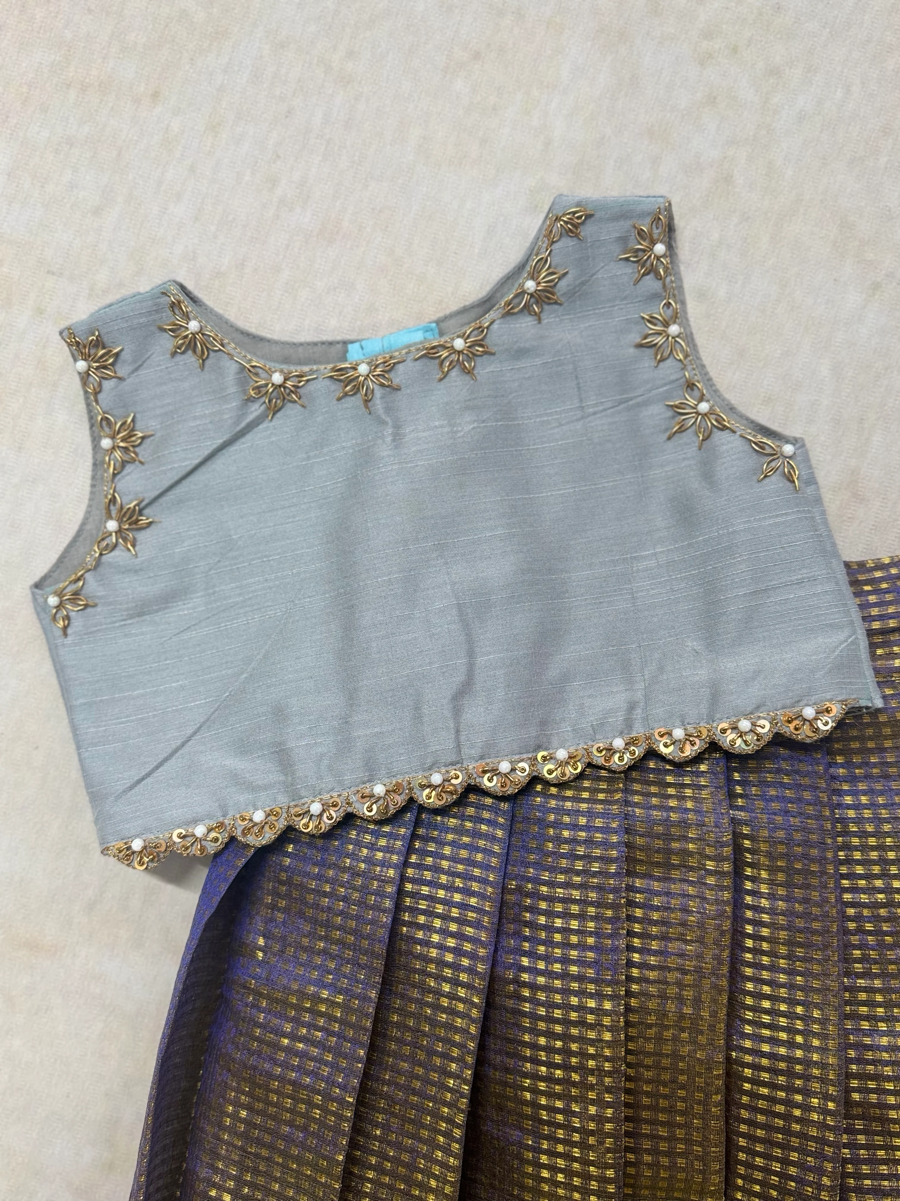 Glass Tissue Crop top and skirt - Festive Styles - Image 3