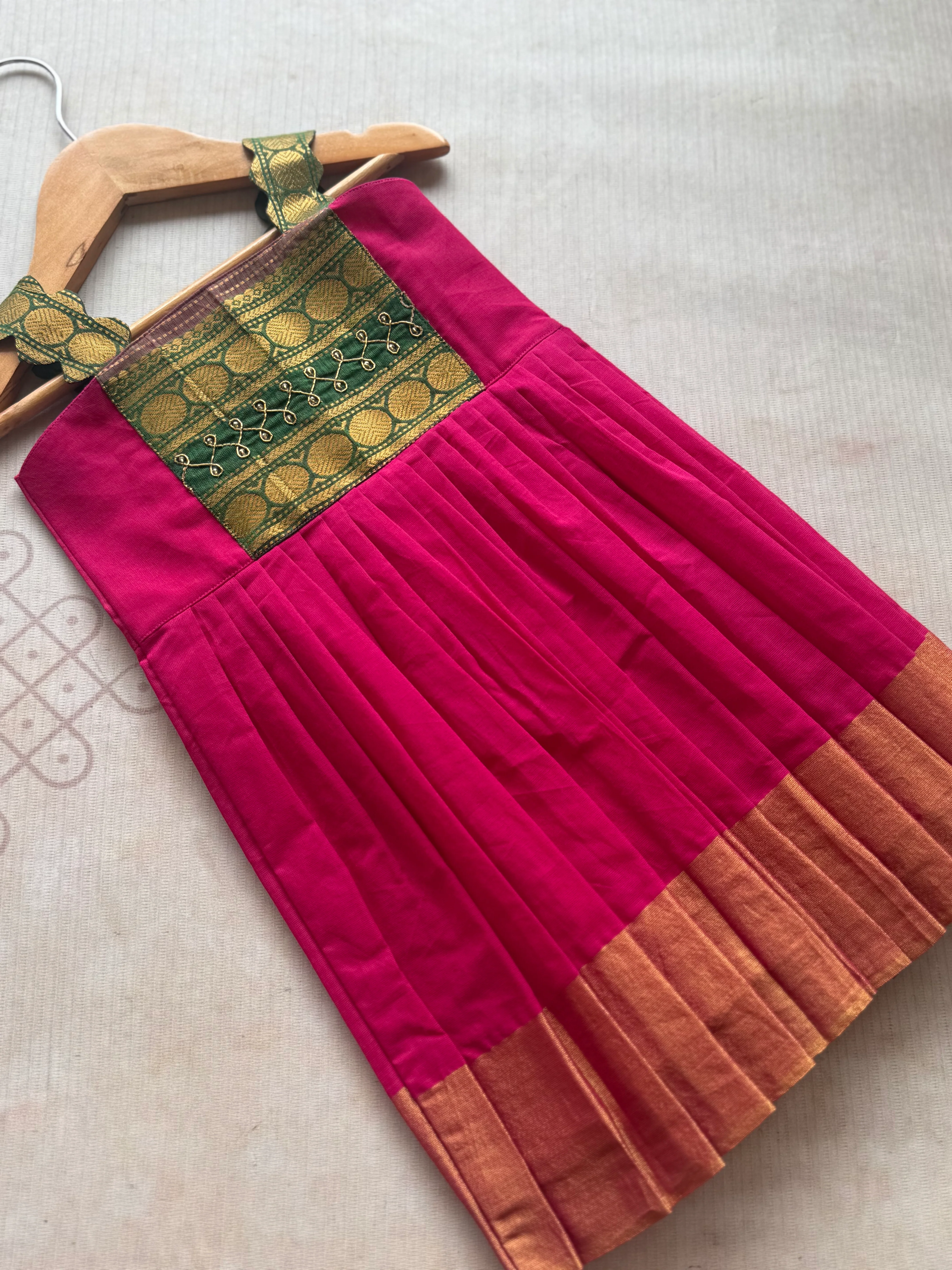 Kids Chettinad Cotton Frock - Express - Image 2