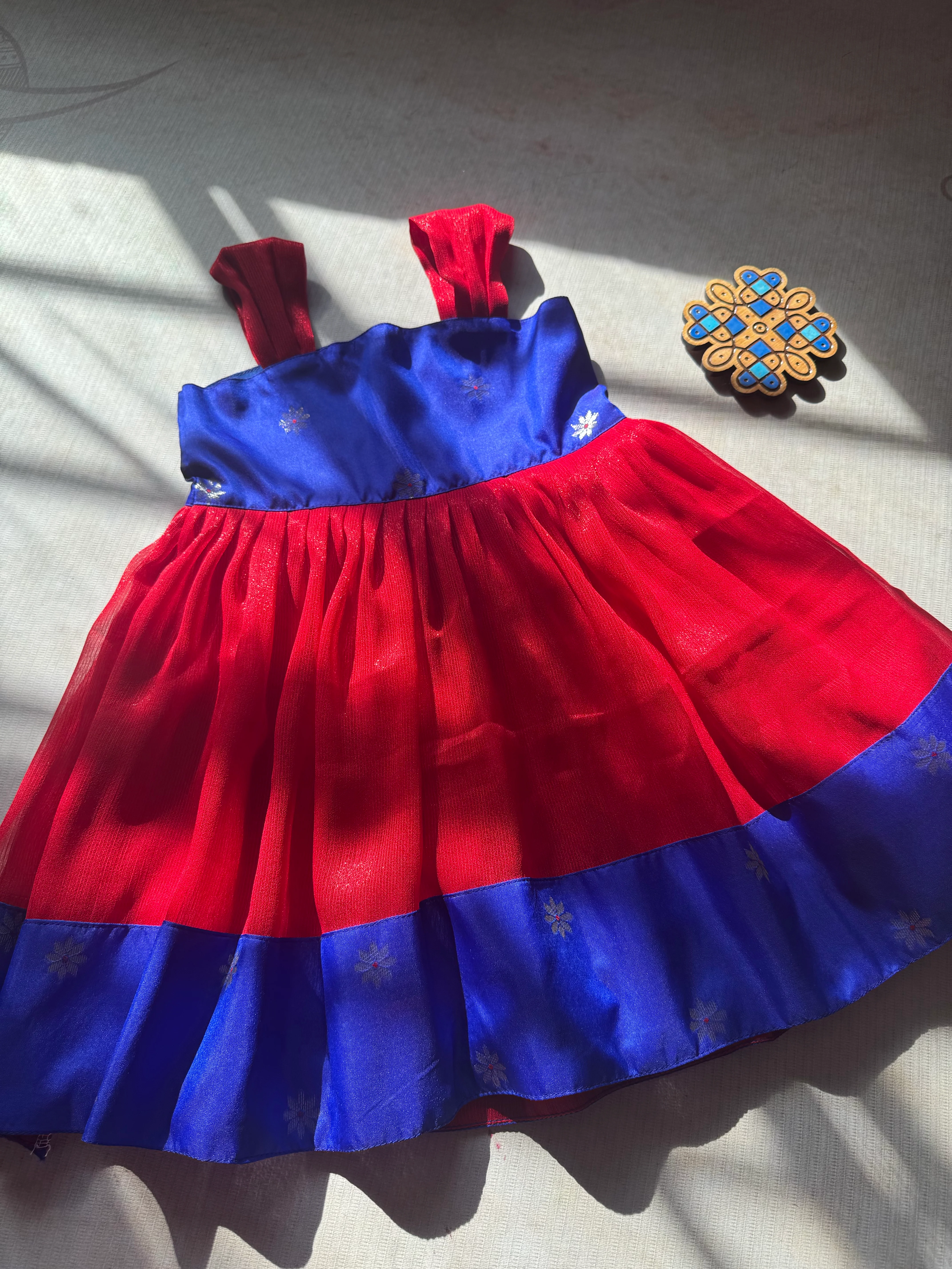 Kids Paithani Dress - Image 3