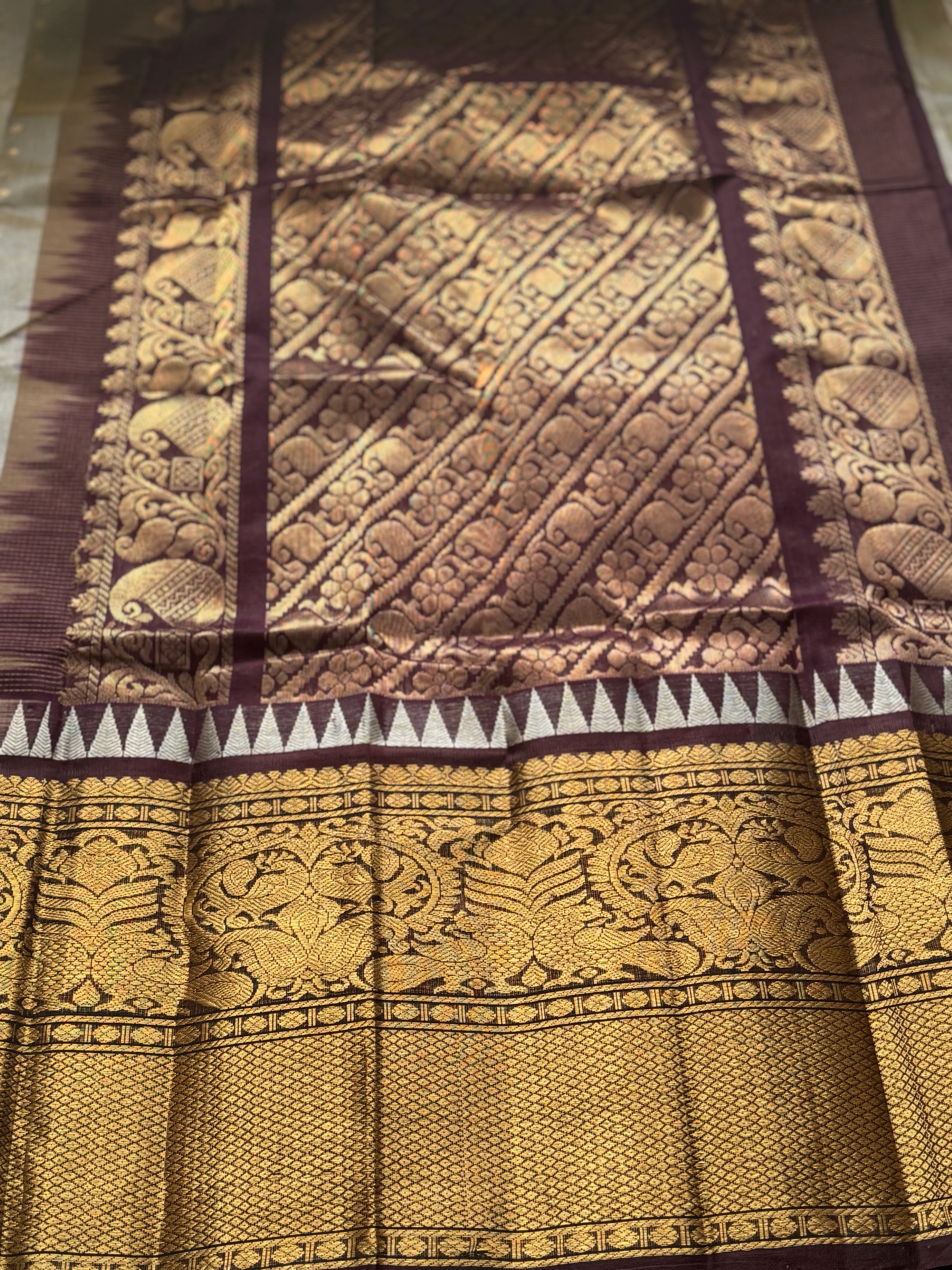 Kuppadam Silk Cotton Saree - Image 4