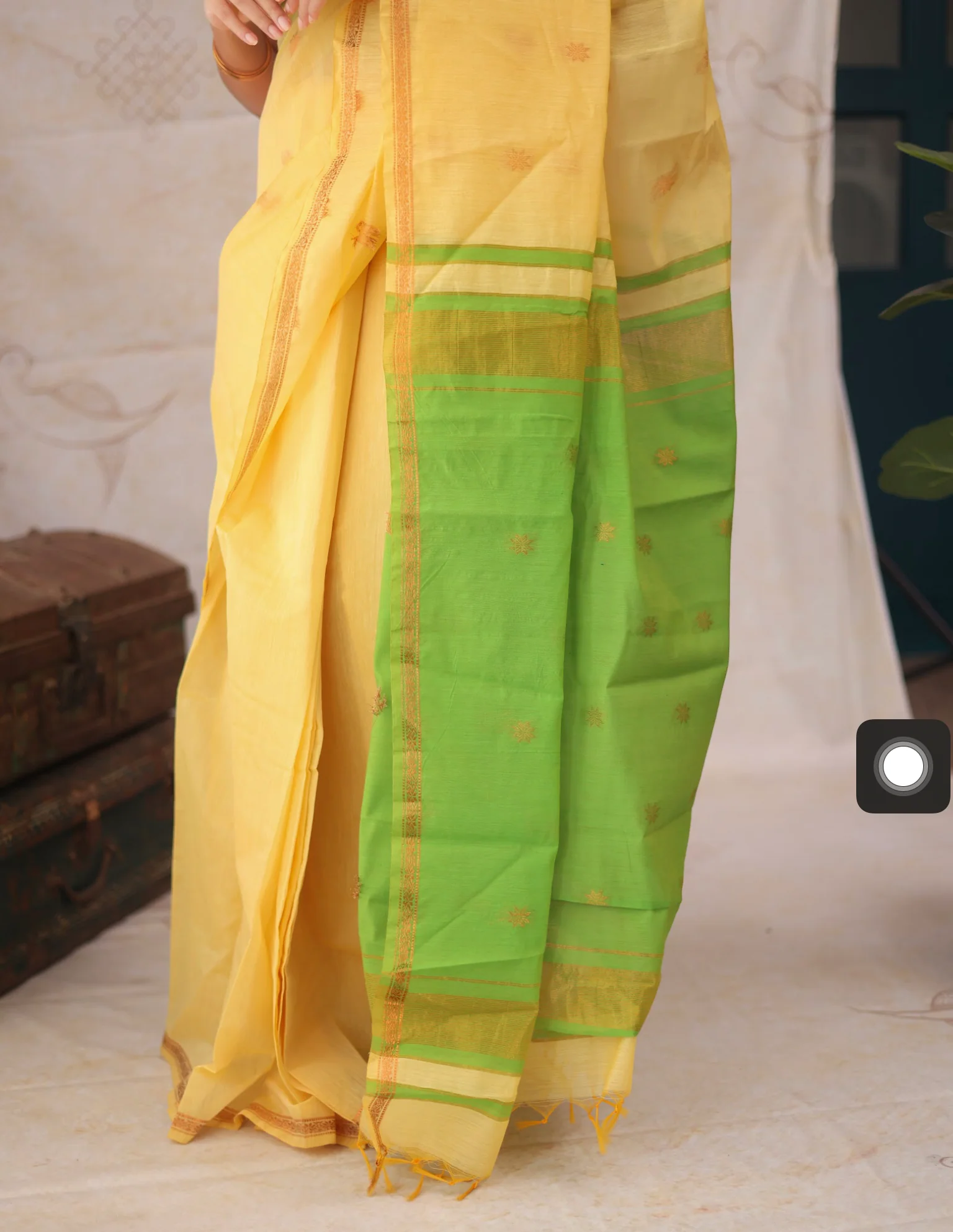 Maheshwari Silk Cotton Saree - Image 4