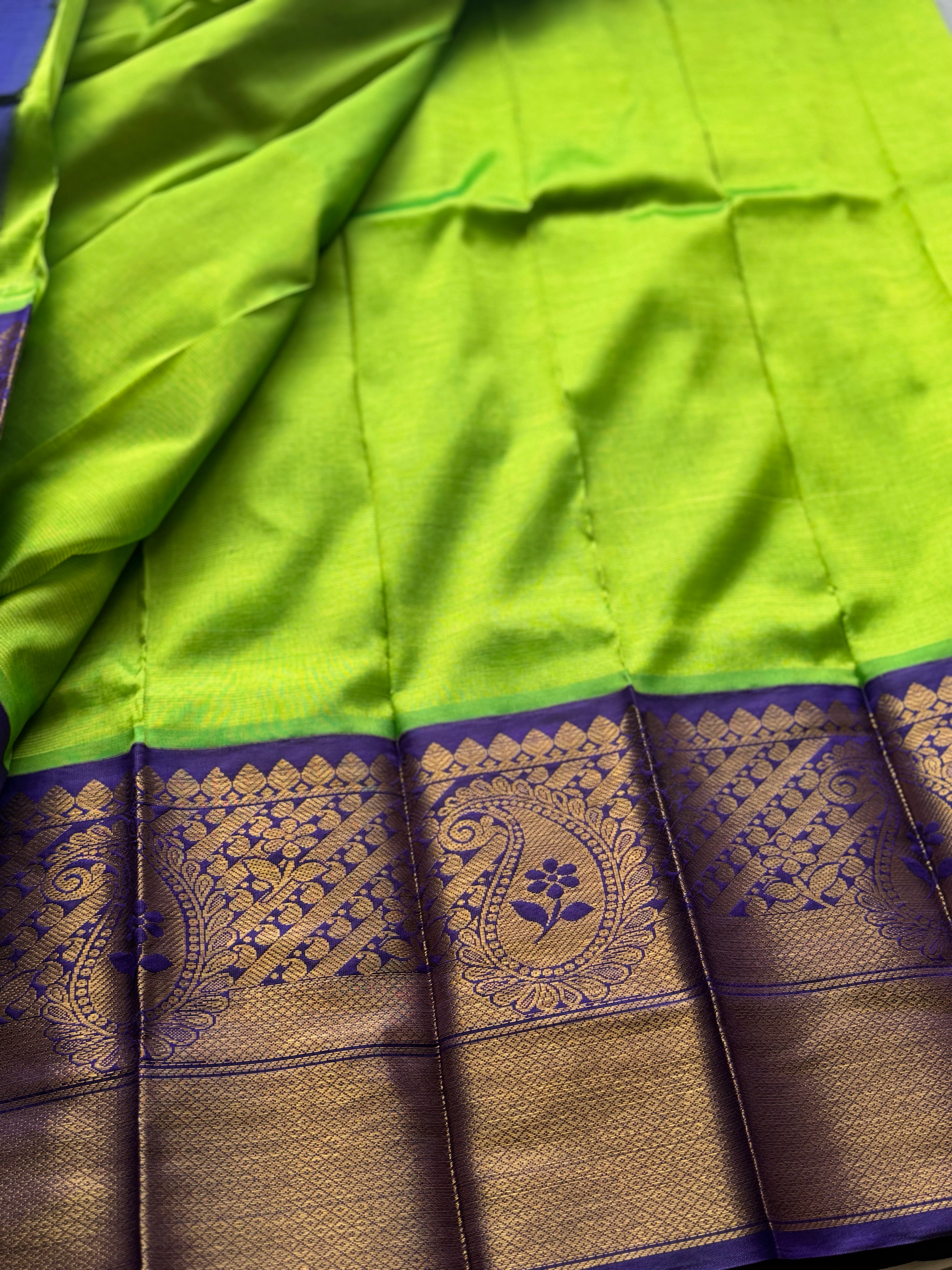 Mangalgiri Silk Cotton Saree - Image 3