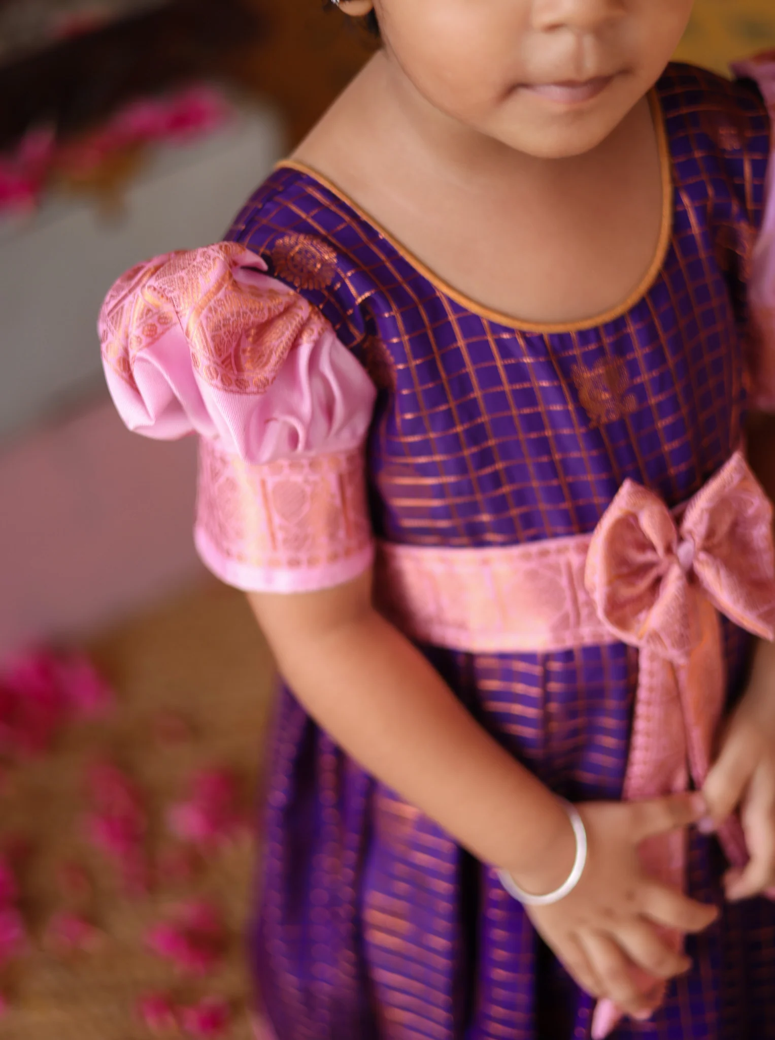 Mini Pattu Kids Frock - Image 4