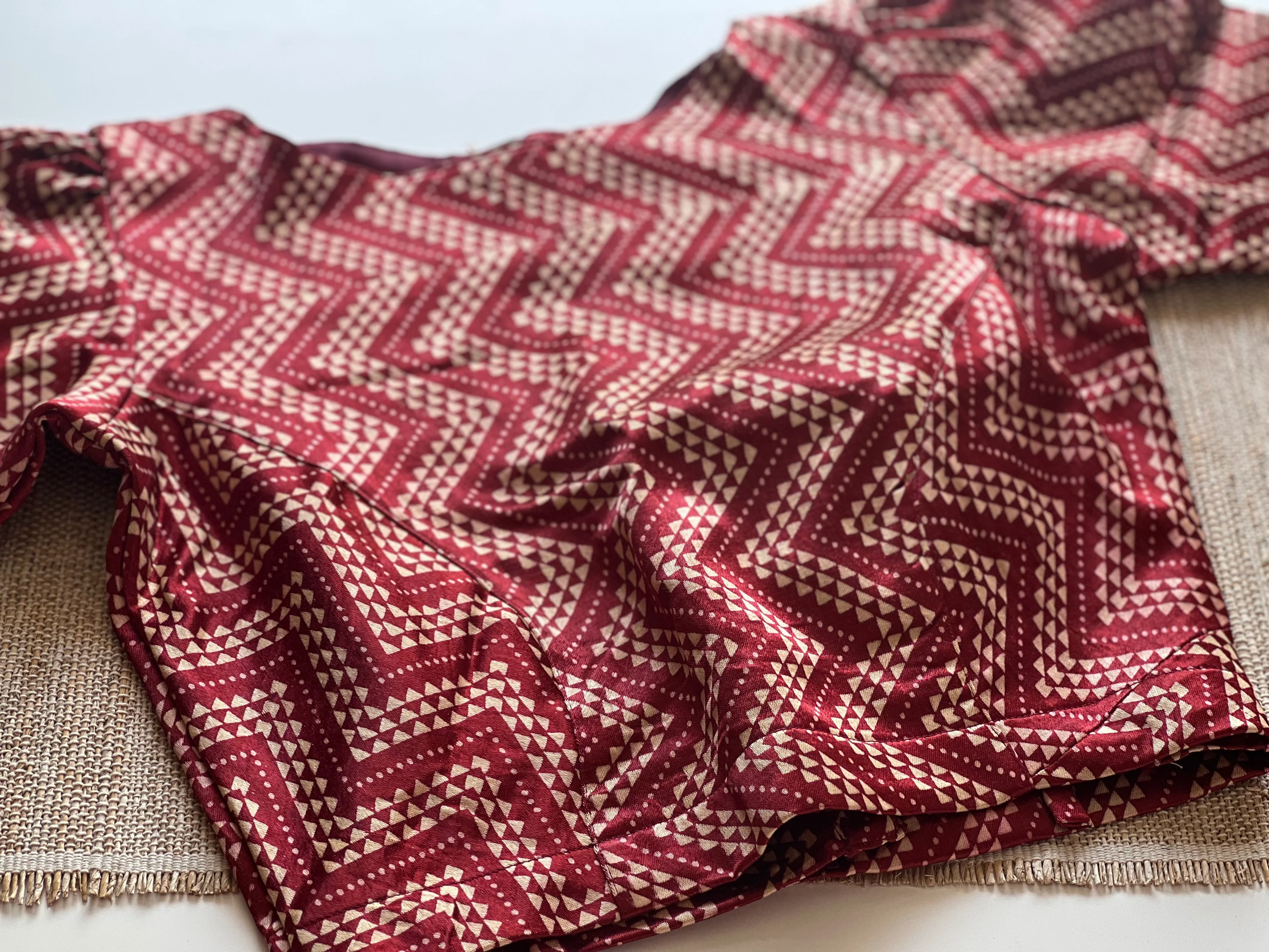 Mushroo silk blouse - Image 4