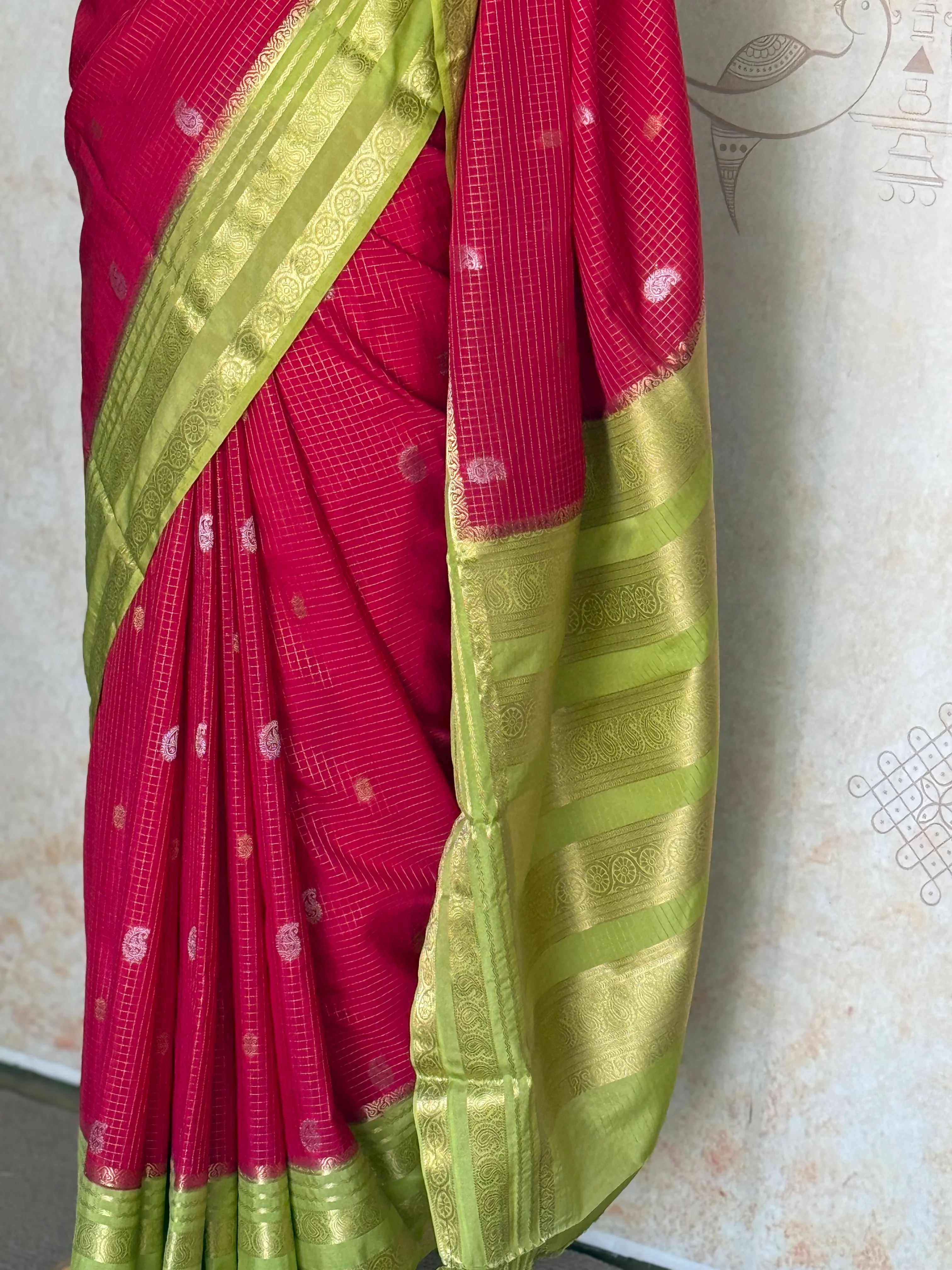 Mysore Semi Crepe Silk Saree - Image 2