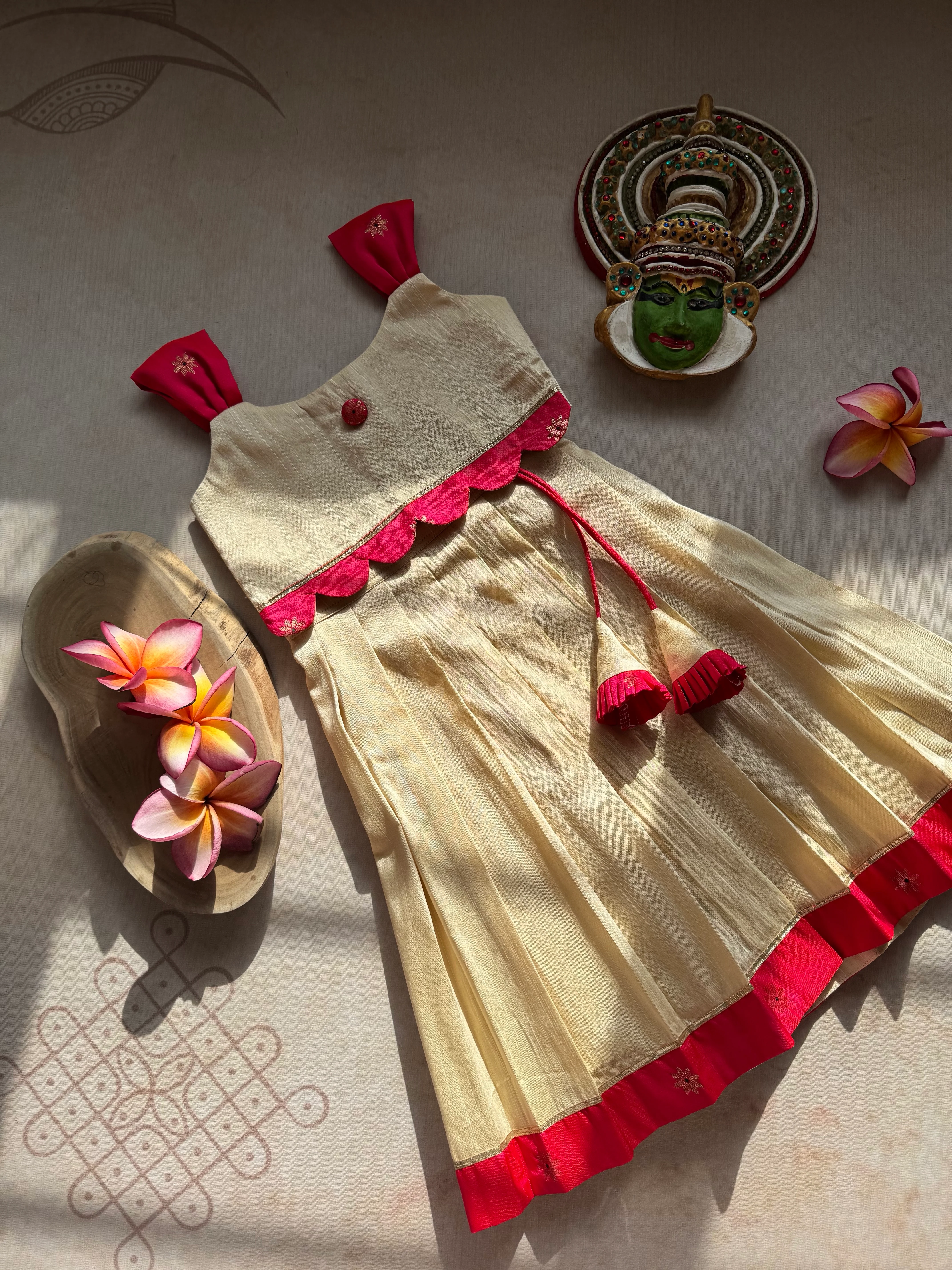 Naya Crop Top and Skirt - Onam Edit