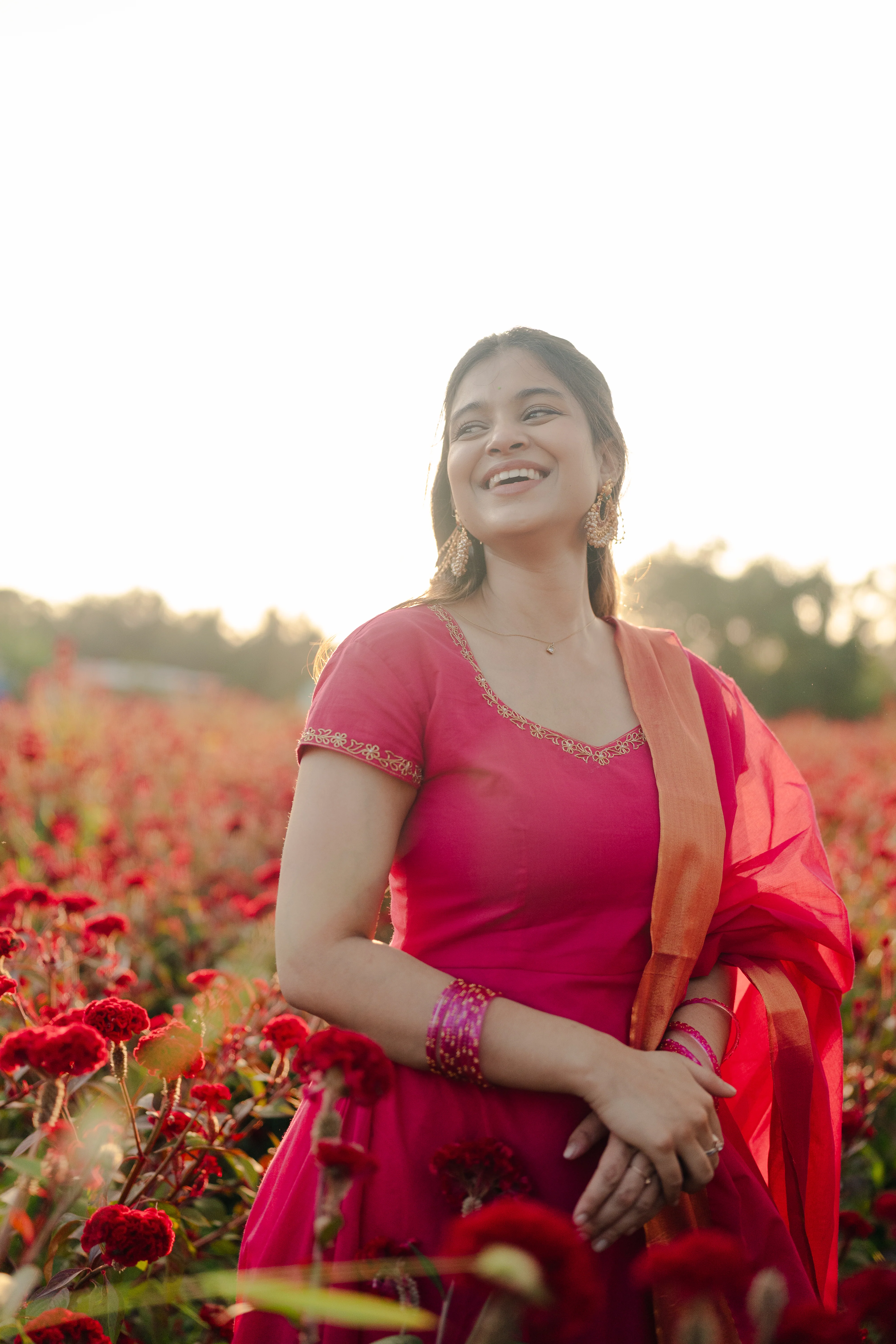 Poorva Anarkali & Dupatta – Festive Traditional Wear | South Indian Ethnic Wear - Image 4
