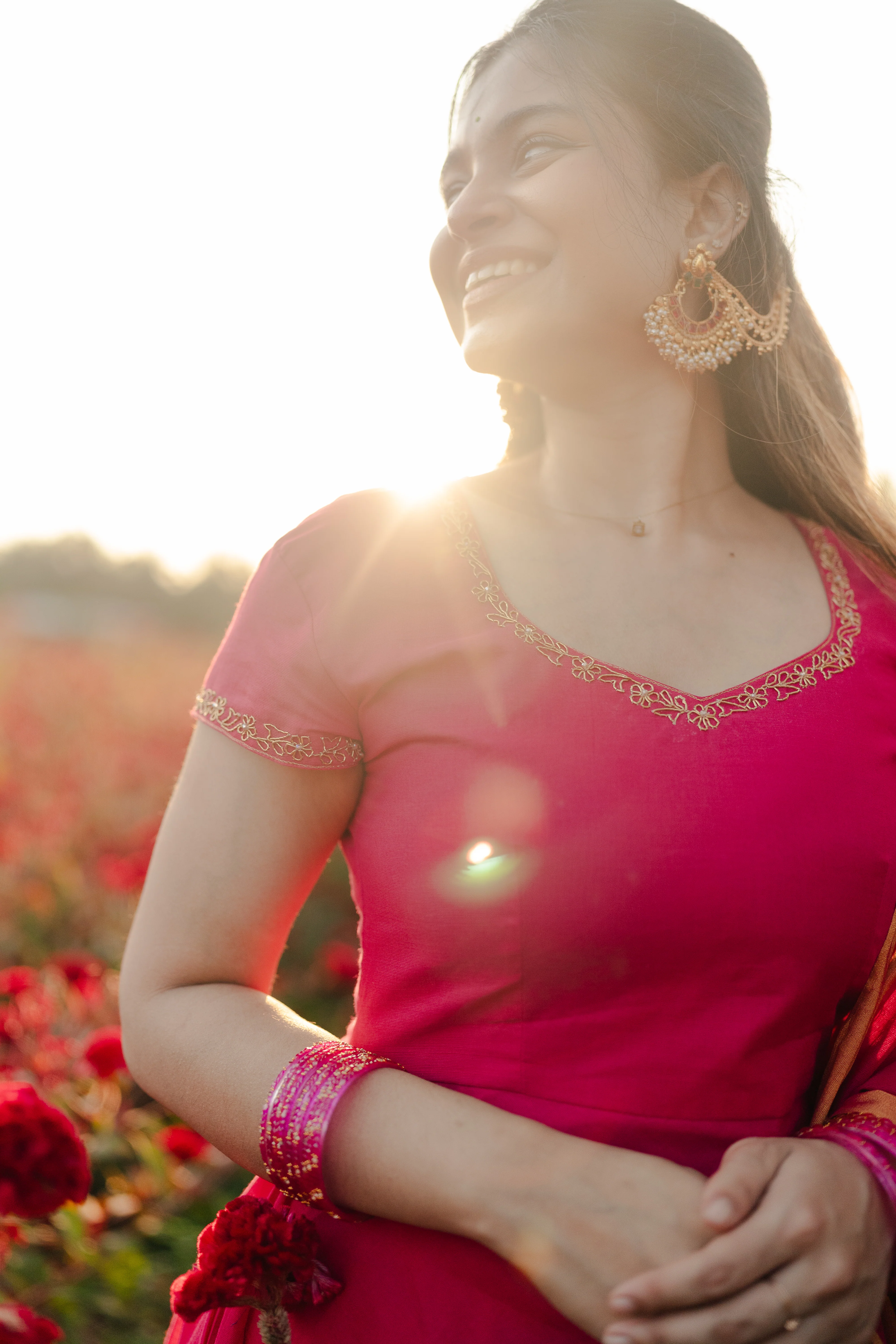 Poorva Anarkali & Dupatta – Festive Traditional Wear | South Indian Ethnic Wear - Image 5