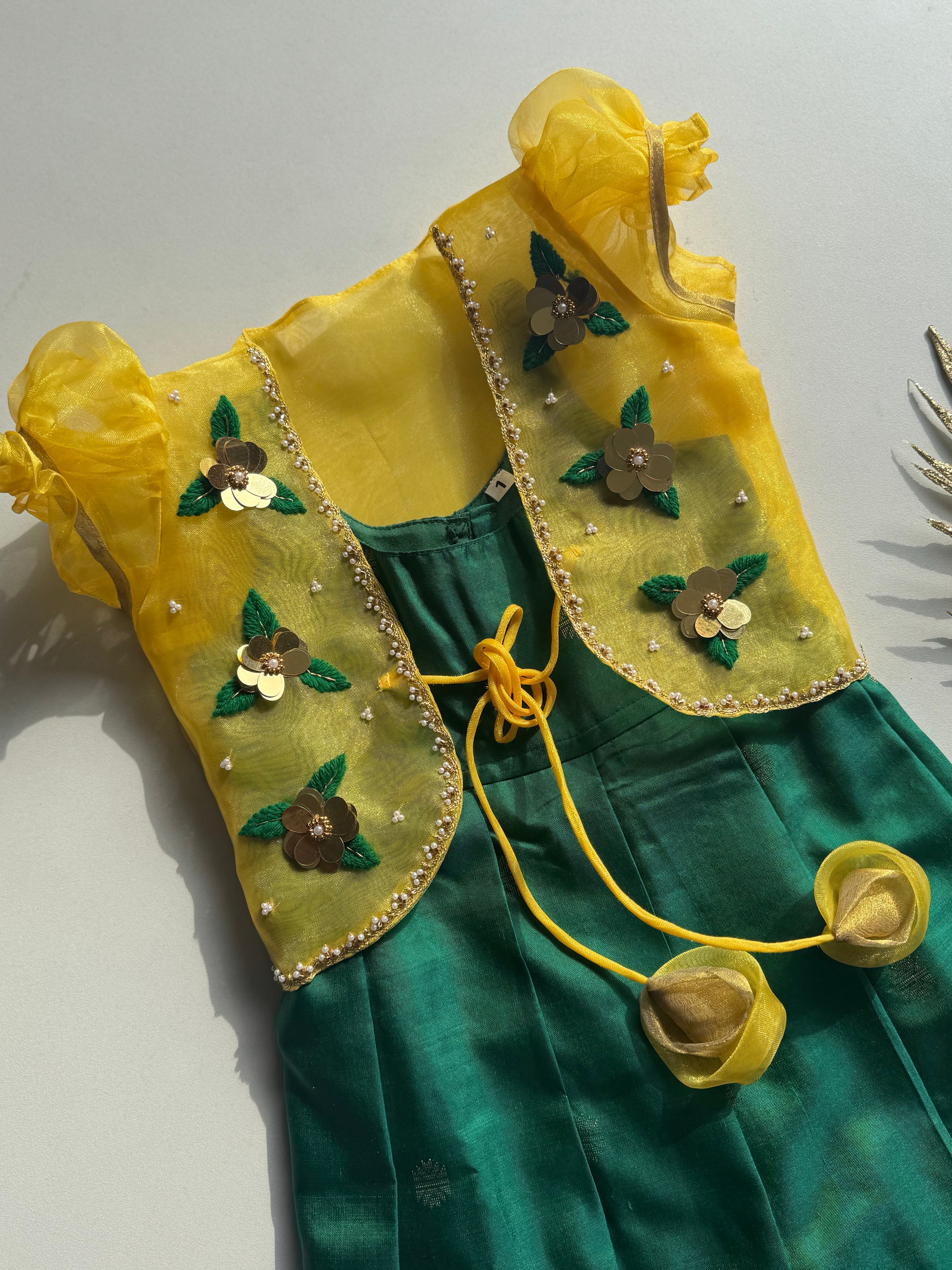 Prakruthya - Pure Kanjivaram Kids Dress - Image 3