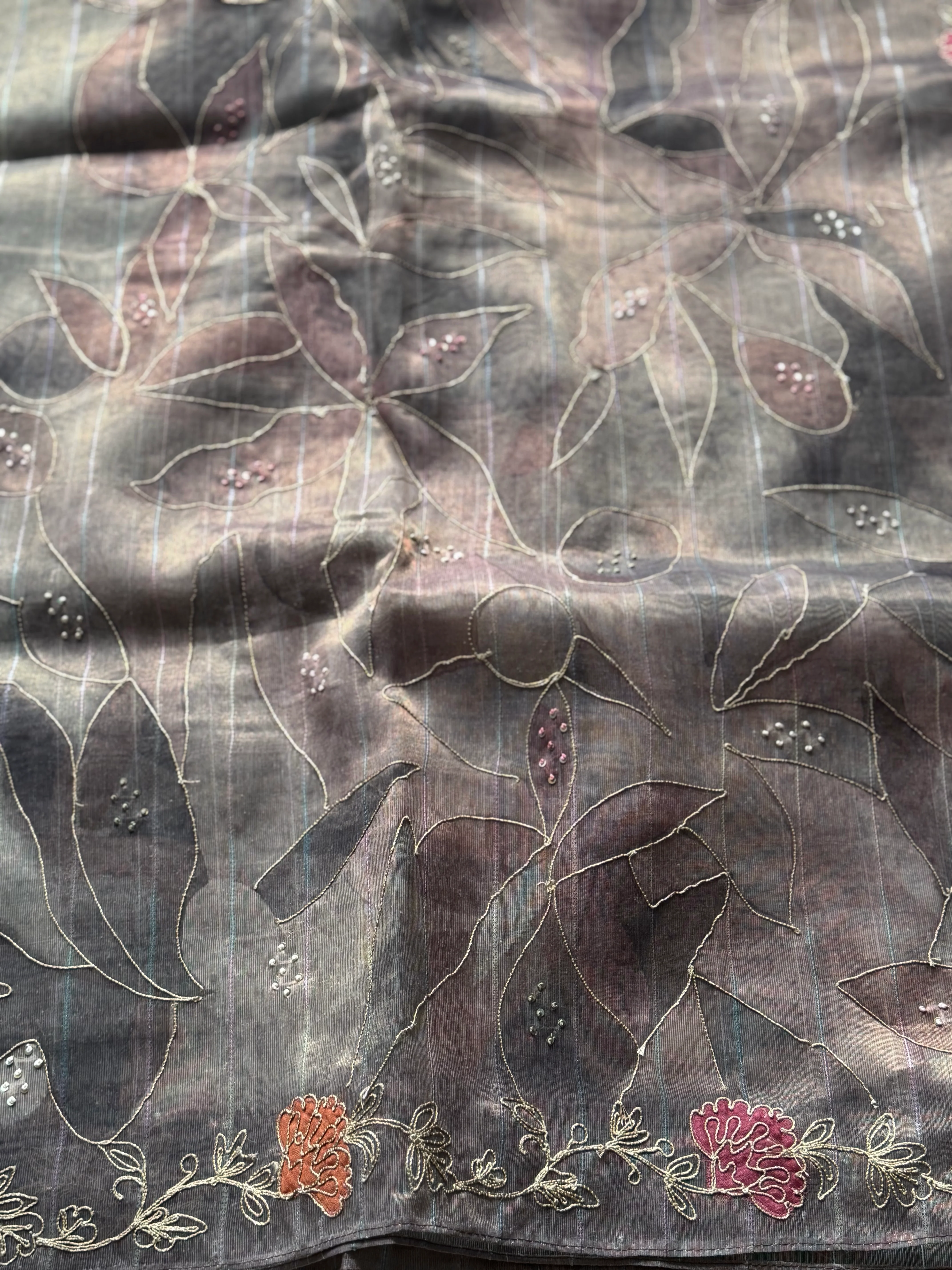 Reva - Semi Chandheri Saree - Image 4