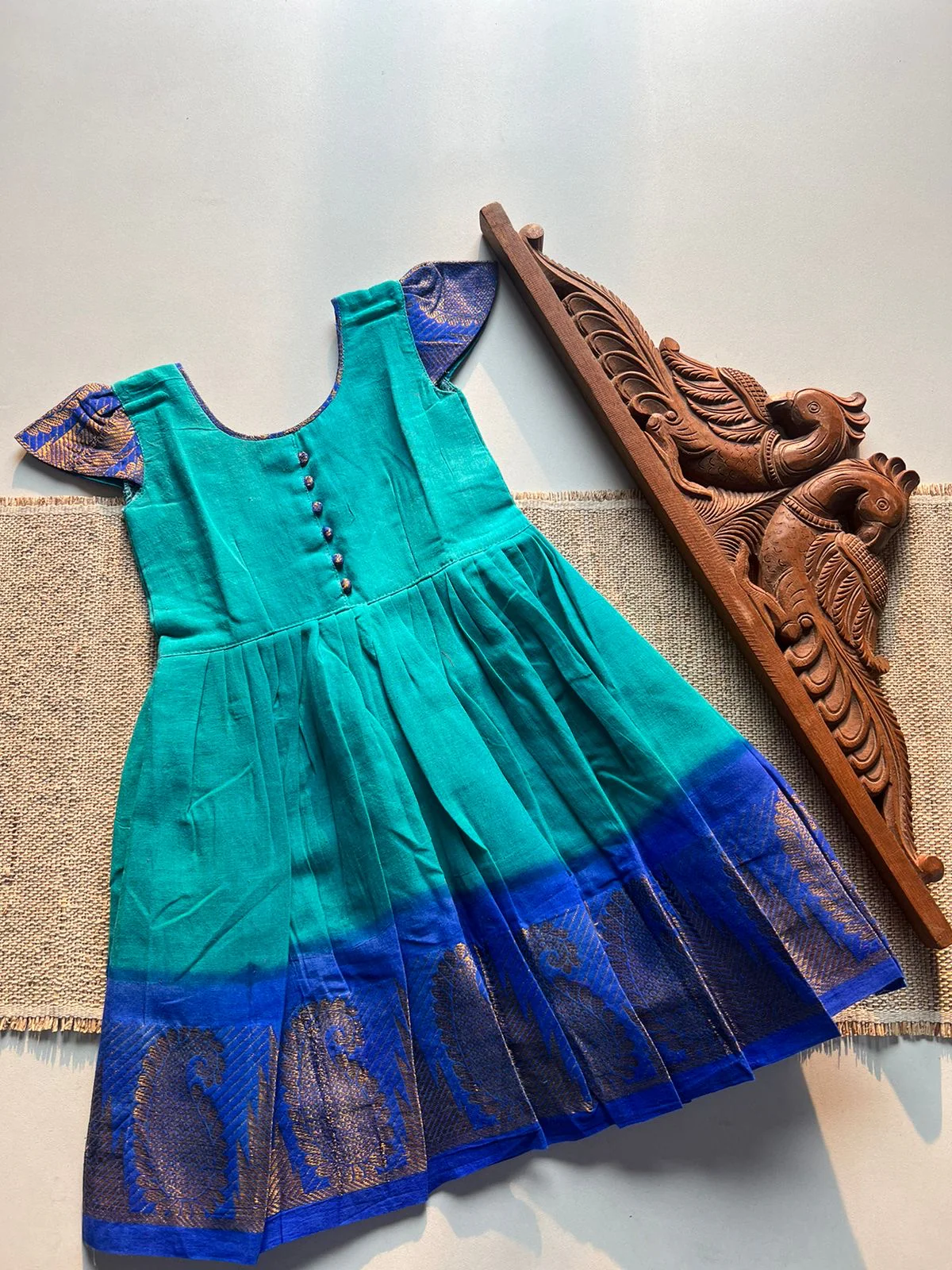 Sungudi kids frock - Image 3