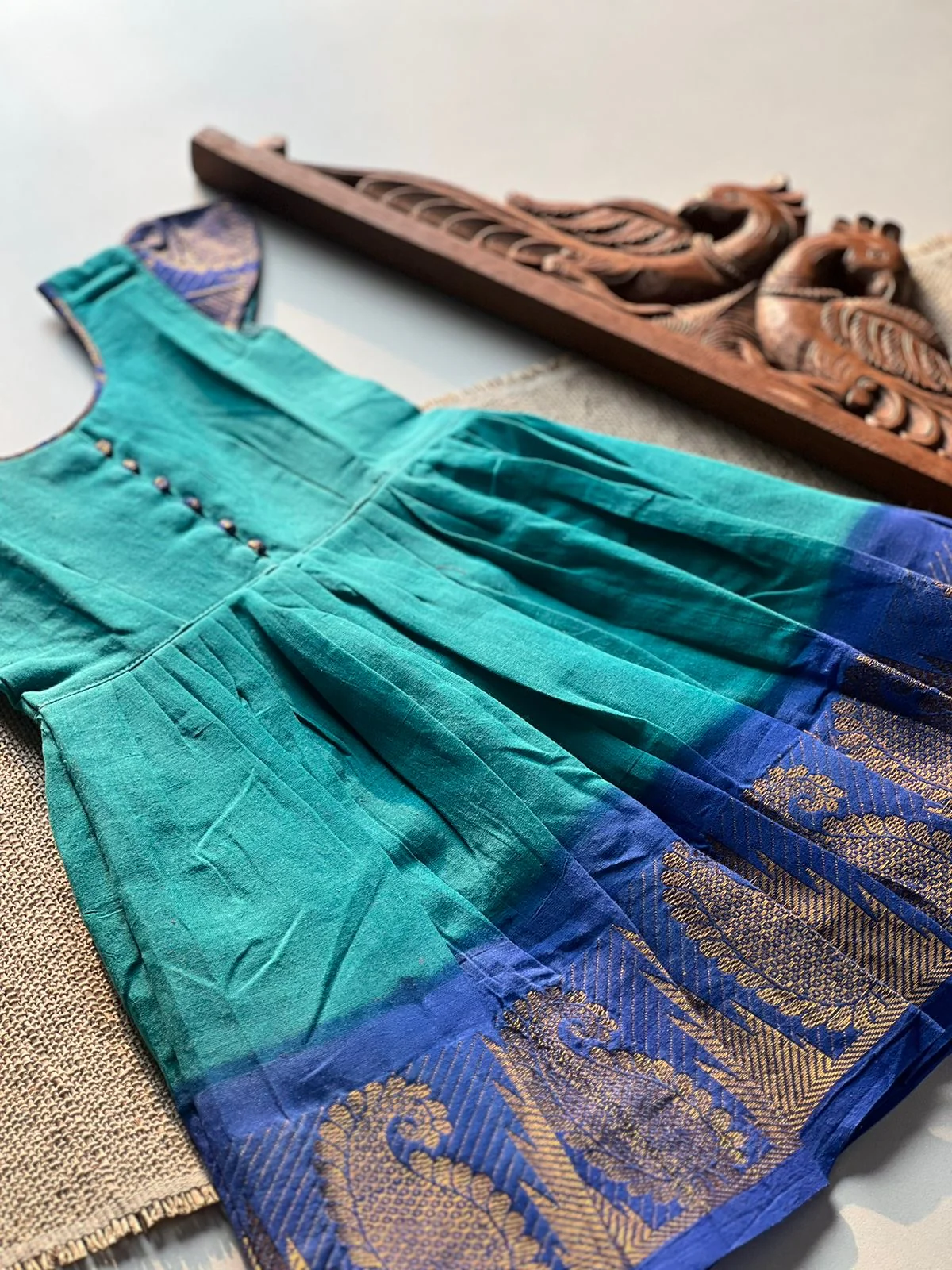 Sungudi kids frock - Image 5