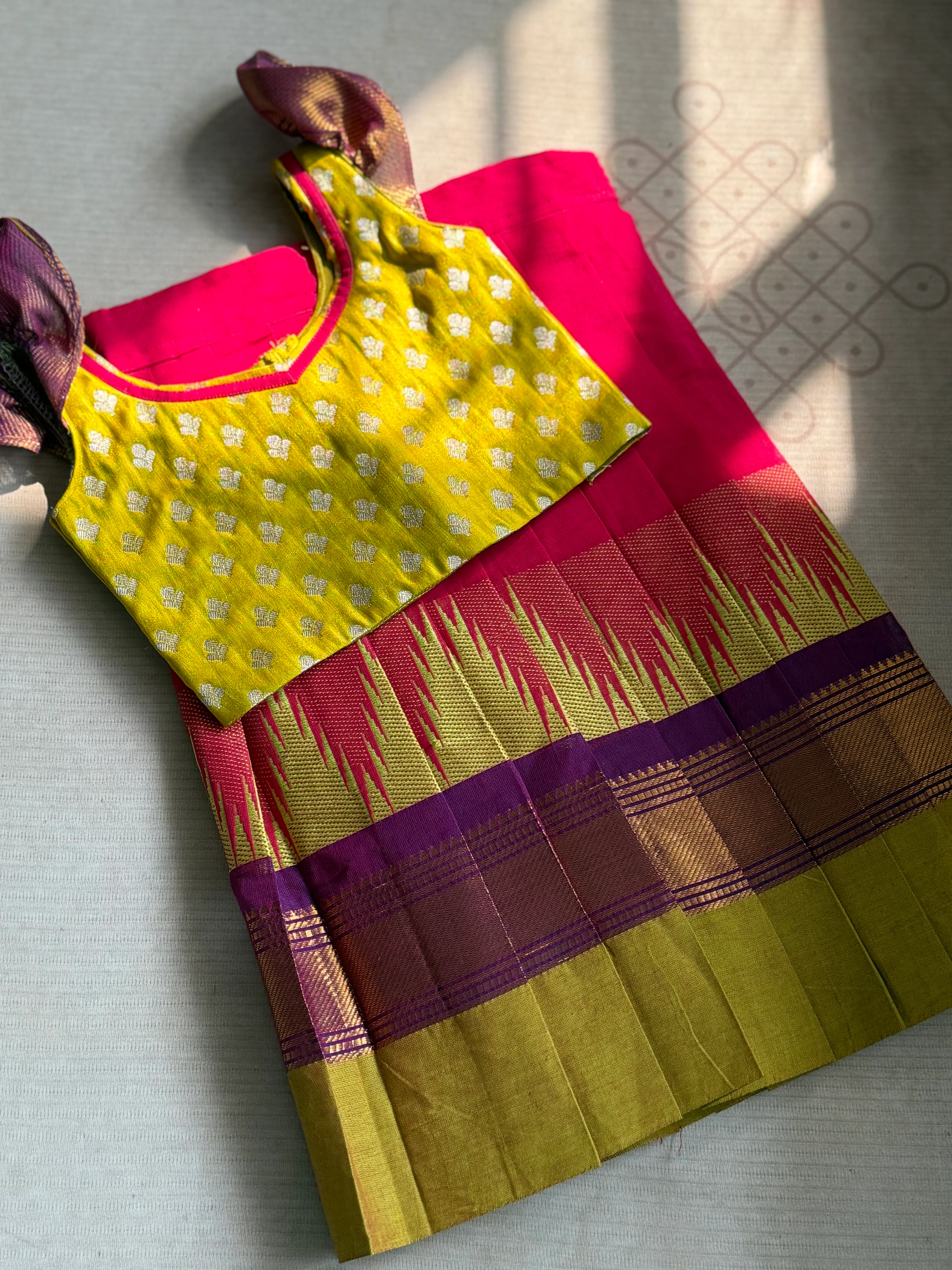 Taara - Banarasi Crop Top & Kanchi Cotton Skirt - Image 2
